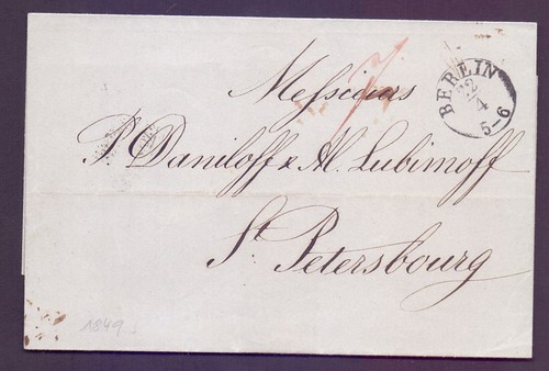 Vorphila auslandsbrief 1849 - vorphila,