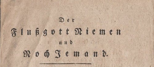 Kotzebue der flußgott - :,