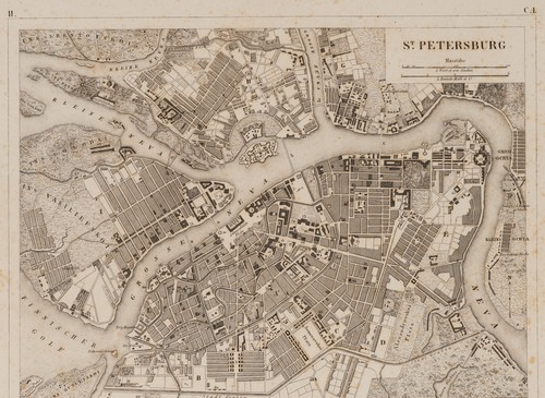 Karte von petersburg - st.,