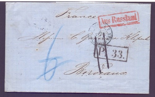 Faltbrief 1862 aus russland - 1862,